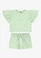 Rovi Kids - Conjunto Blusa com Shorts Infantil Rosa - variação: Verde