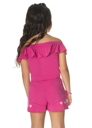 Rovi Kids - Conjunto Blusa com Shorts Rosa - ROVI KIDS