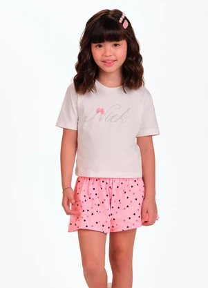 Trick Nick - Conjunto Blusa com Shorts Rosa - TRICK NICK