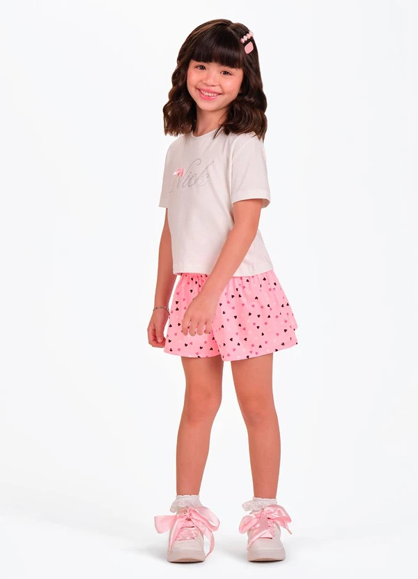 Trick Nick - Conjunto Blusa com Shorts Rosa 3