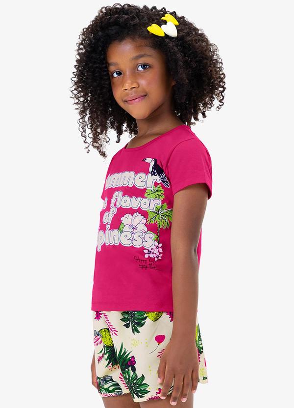 Rovi Kids - Conjunto Blusa com Shorts Rosa