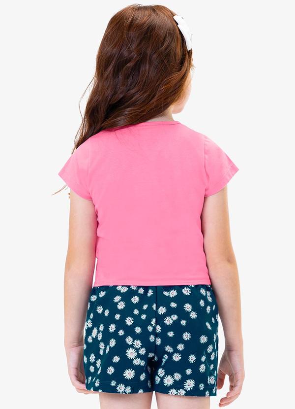 Rovi Kids - Conjunto Blusa com Shorts Rosa 2