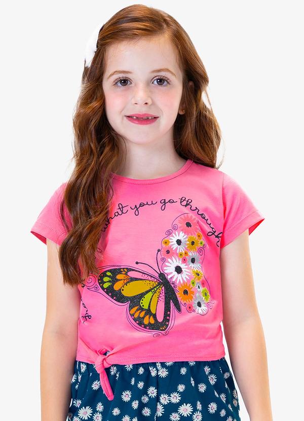 Rovi Kids - Conjunto Blusa com Shorts Rosa 3