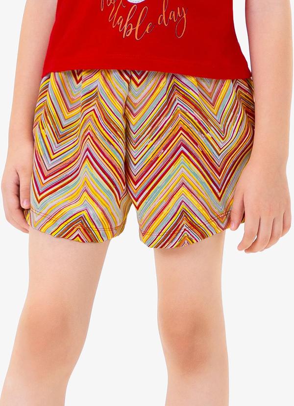 Rovi Kids - Conjunto Blusa com Shorts Vermelho 4