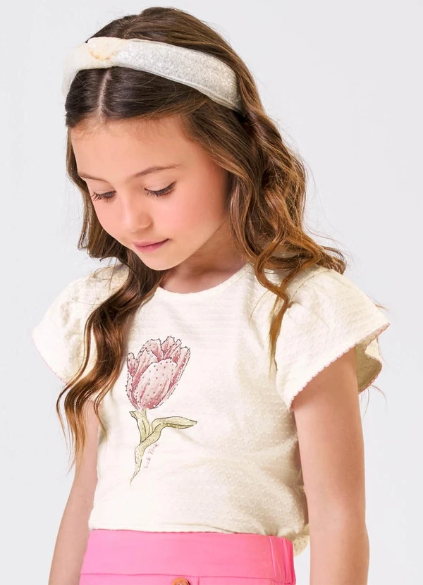 Trick Nick - Conjunto Blusa com Shorts Saia Bege 4