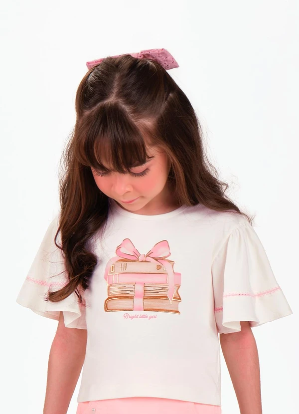 Trick Nick - Conjunto Blusa com Shorts Saia Bege 4