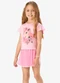 Rovi Kids - Conjunto Blusa com Shorts Saia Infantil Rosa - variação: Rosa