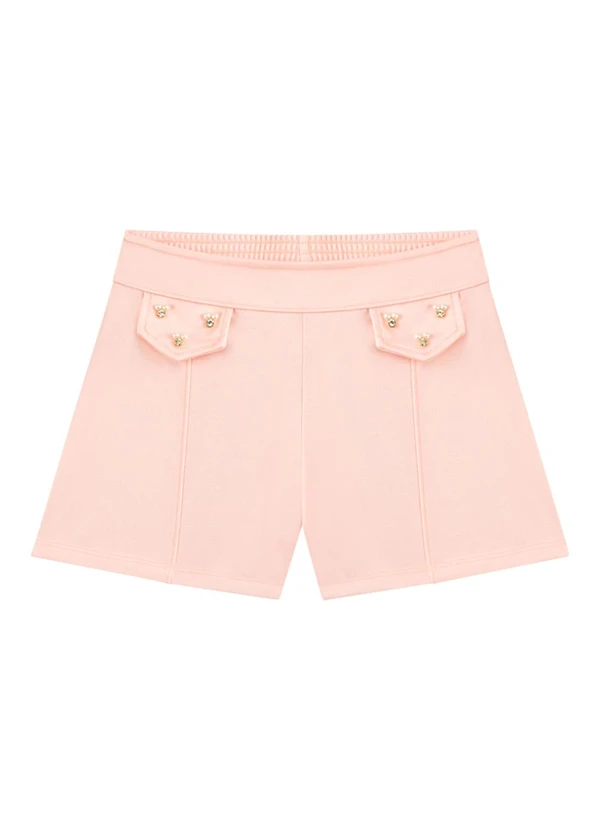 Milli e Nina - Conjunto Blusa com Shorts Texturizado Preto 4