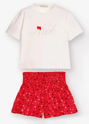 Trick Nick - Conjunto Blusa com Shorts Vermelho - TRICK NICK