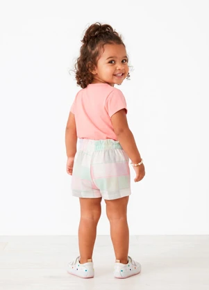 Sweet Lemon - Conjunto Blusa com Silk e Shorts Rosa - SWEET LEMON