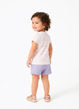Sweet Lemon - Conjunto Blusa com Silk Shorts Branco - SWEET LEMON