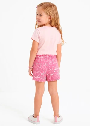 Sweet Lemon - Conjunto Blusa com Silk Shorts Rosa - SWEET LEMON