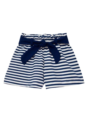 Duduka - Conjunto Blusa com Strass e Short Azul  - DUDUKA