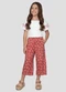 Kely Kety - Conjunto Blusa Cotton e Calça Viscose Bege - variação: Branco