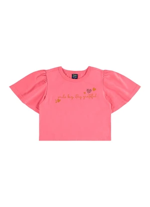 Bee Loop - Conjunto Blusa Cropped e Short Rosa - BEE LOOP
