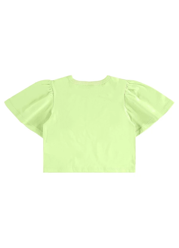 Bee Loop - Conjunto Blusa Cropped e Short Verde 5