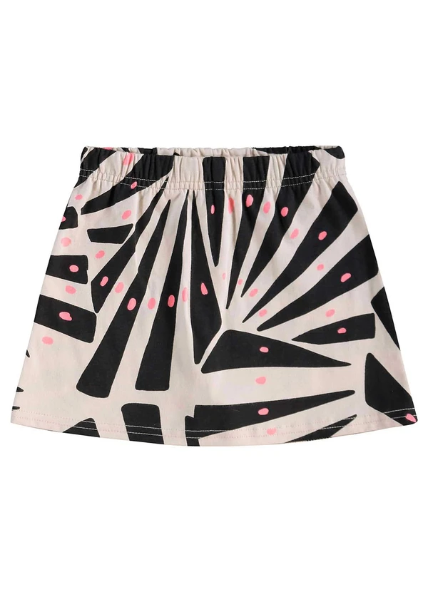 Bee Loop - Conjunto Blusa Cropped e Short-Saia Preto 4