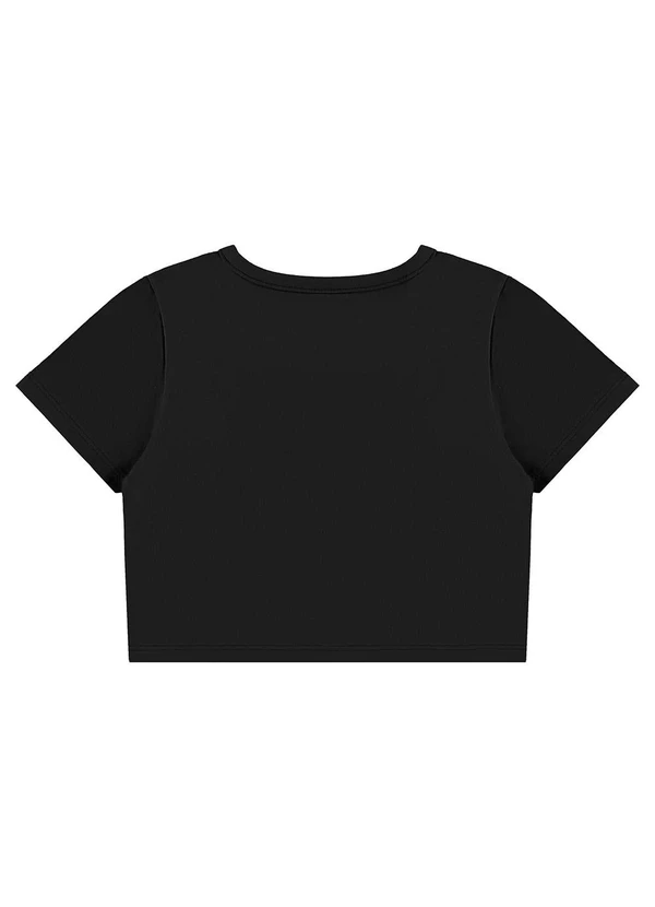 Bee Loop - Conjunto Blusa Cropped e Short-Saia Preto 6