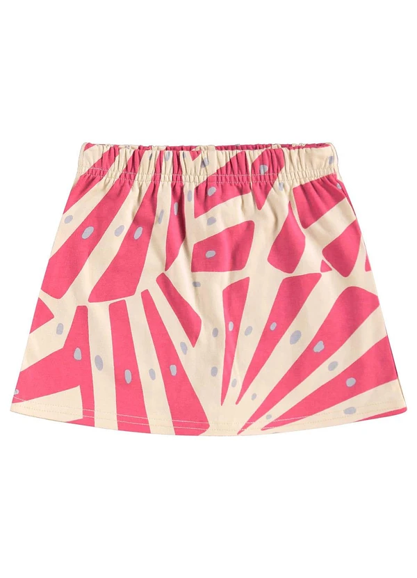 Bee Loop - Conjunto Blusa Cropped e Short-Saia Rosa 3