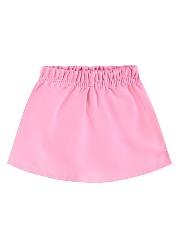 Bee Loop - Conjunto Blusa Cropped Short-Saia Bege 4