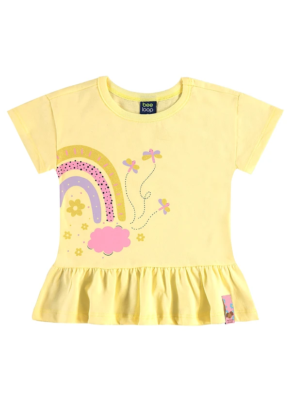 Bee Loop - Conjunto Blusa e Bermuda Infantil Amarelo 3