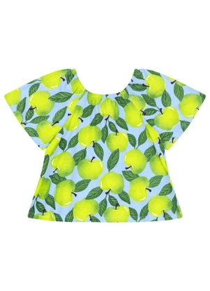 Conjunto Blusa e Bermuda Menina Bee Loop Preto - BEE LOOP