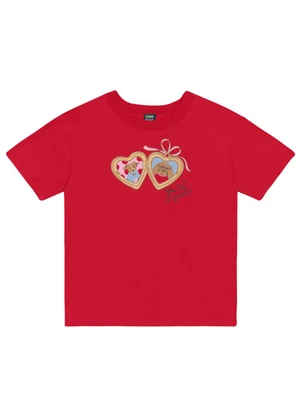 Conjunto Blusa e Bermuda Menina Bee Loop Vermelho - BEE LOOP
