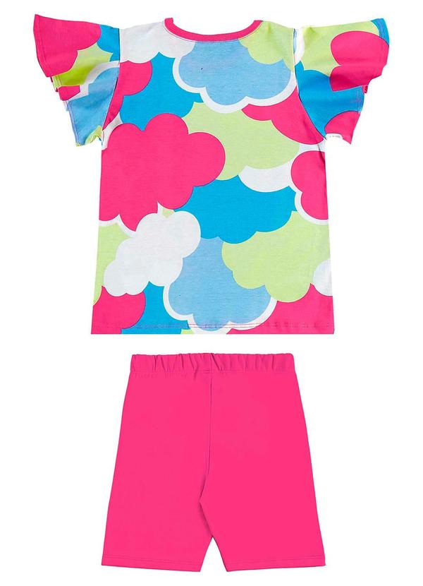 Bee Loop - Conjunto Blusa e Bermuda Menina Rosa 3