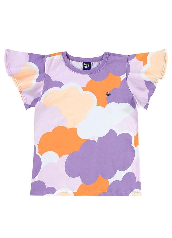 Bee Loop - Conjunto Blusa e Bermuda Menina Roxo 3