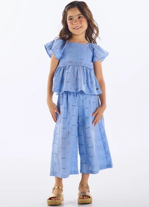 Up Baby - Conjunto Blusa e Calça Infantil Azul - UP BABY