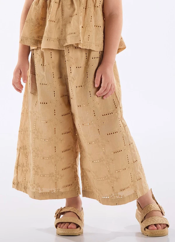 Up Baby - Conjunto Blusa e Calça Infantil Bege 3