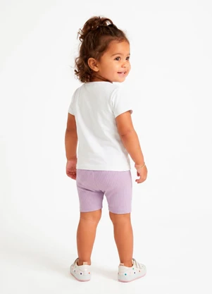 Sweet Lemon - Conjunto Blusa e Ciclista Branco - SWEET LEMON