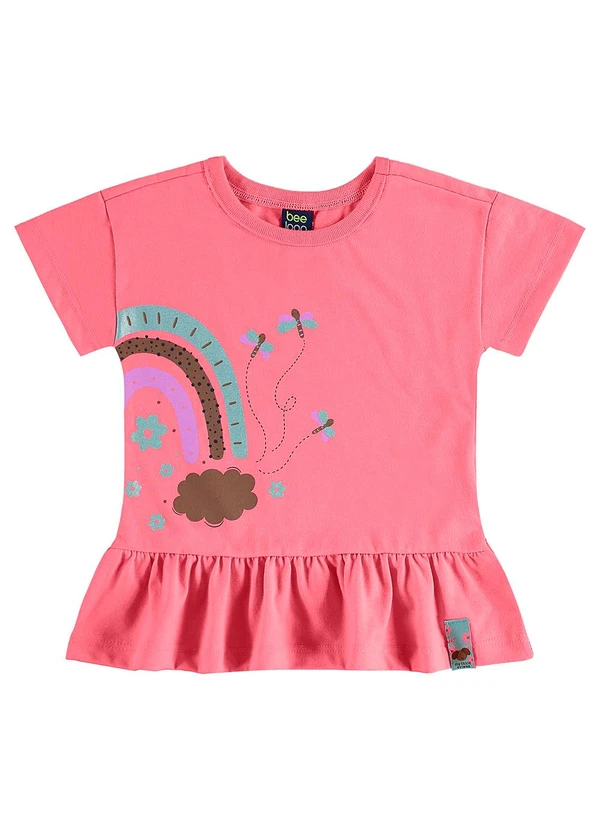 Bee Loop - Conjunto Blusa e Ciclista Infantil Rosa 2