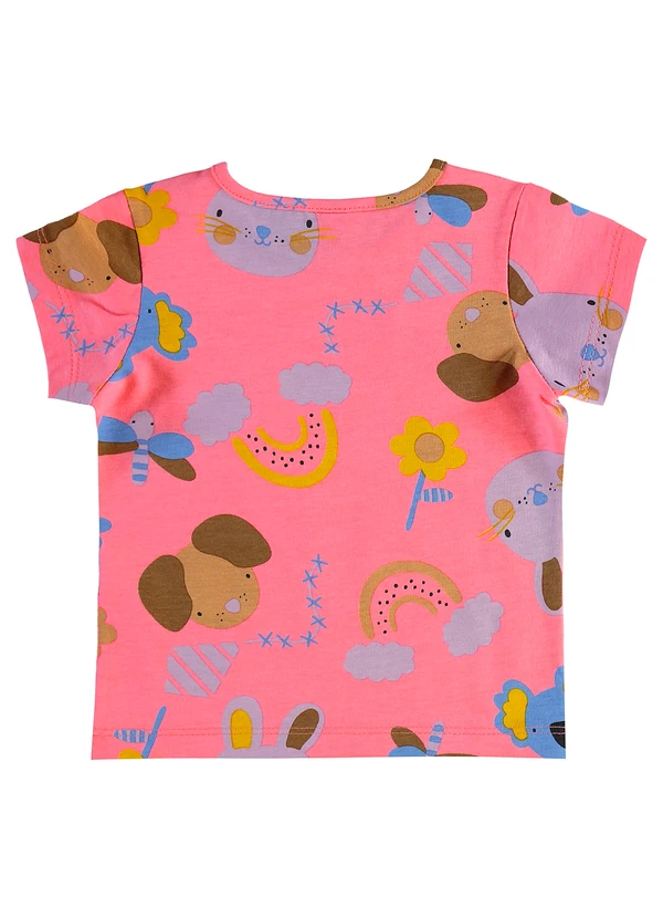 Bee Loop - Conjunto Blusa e Ciclista Infantil Rosa 4