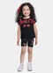 Fakini Kids - Conjunto Blusa e Ciclista Bege - variação: Preto