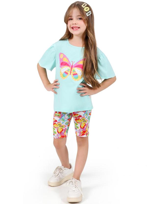 Tink Bink - Conjunto Blusa e Ciclista Verde