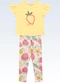 Fakini Kids - Conjunto Blusa e Legging Bege - variação: Amarelo