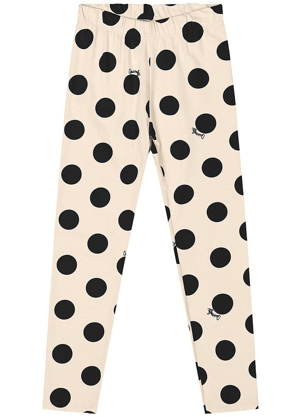 Quimby - Conjunto Blusa e Legging de Bolinhas Preto 4