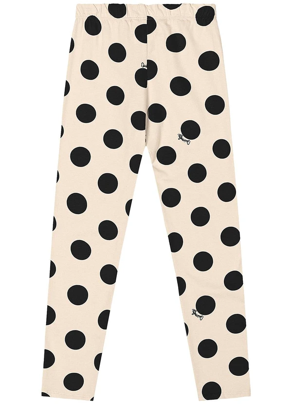 Quimby - Conjunto Blusa e Legging de Bolinhas Preto 6