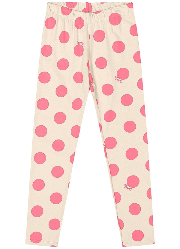 Quimby - Conjunto Blusa e Legging de Bolinhas Rosa 4