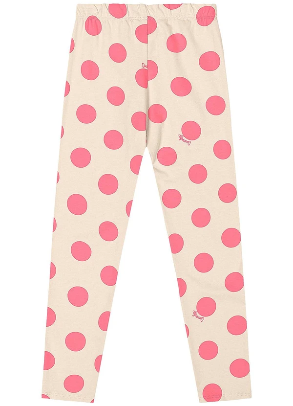 Quimby - Conjunto Blusa e Legging de Bolinhas Rosa 6