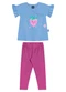 Bee Loop - Conjunto Blusa e Legging Menina Azul - variação: Azul