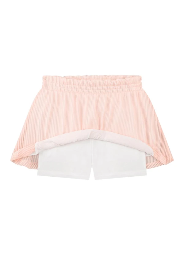 Marlan - Conjunto Blusa e Saia em Tecido Tulisti Bege 4