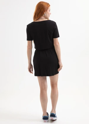 Cativa You - Conjunto Blusa e Saia em Viscose com Elastano Pre - CATIVA YOU