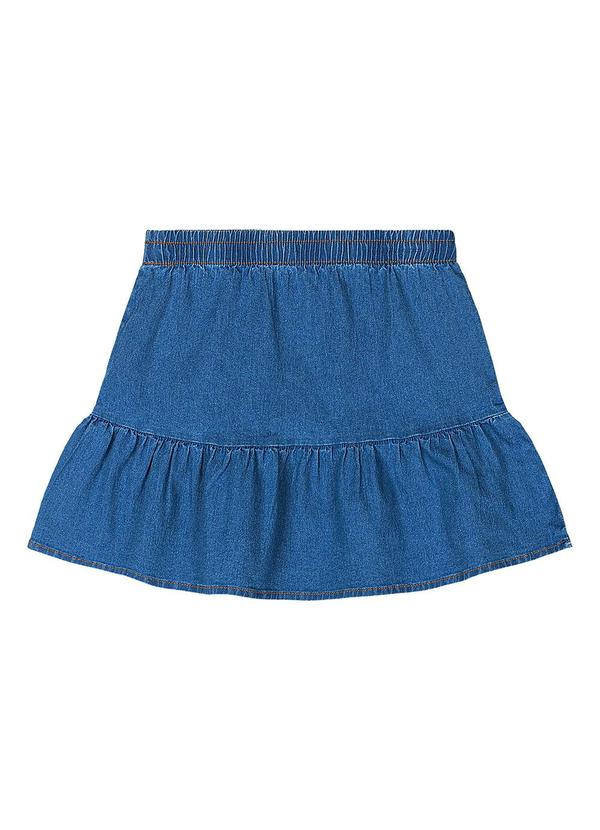 Quimby - Conjunto Blusa e Saia Jeans Menina Rosa 6