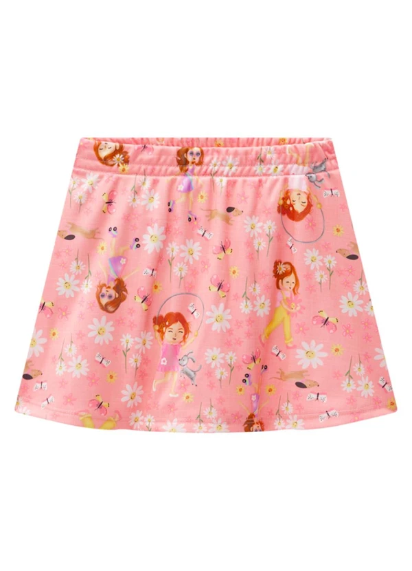 Marlan - Conjunto Blusa e Saia Newtech Meu Jardim Bege 2