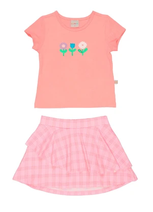 Tink Bink - Conjunto Blusa e Saia Rosa - TINK BINK