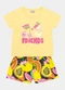 Fakini Kids - Conjunto Blusa e Short Amarelo - variação: Amarelo