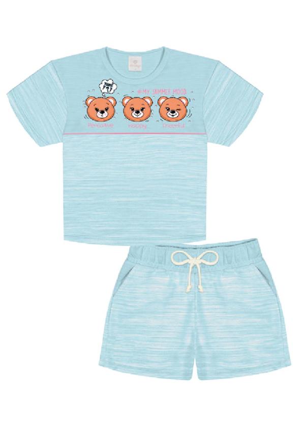 Abrange - Conjunto Blusa e Short Azul