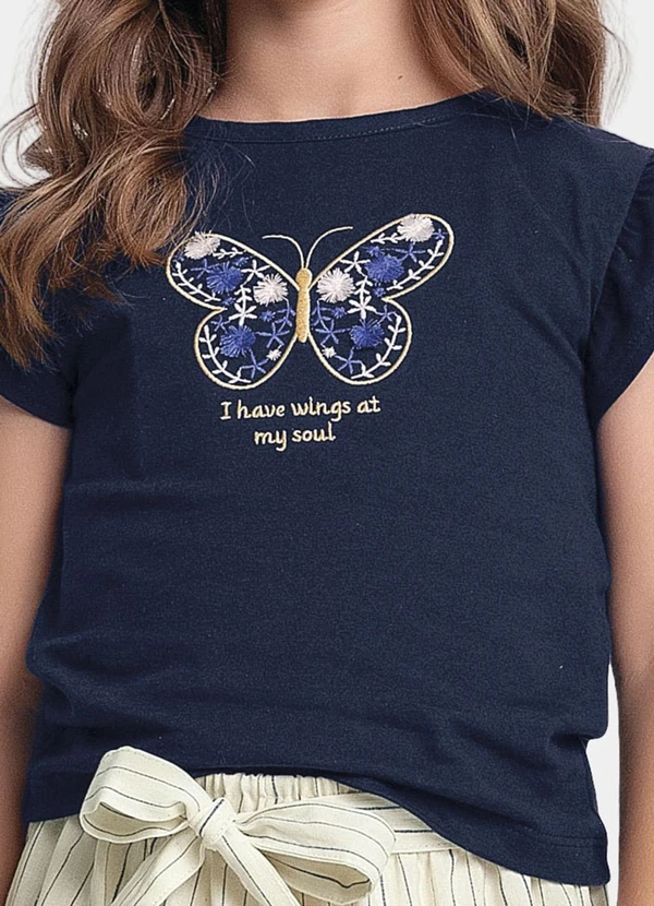 Fakini Kids - Conjunto Blusa e Short Azul 3